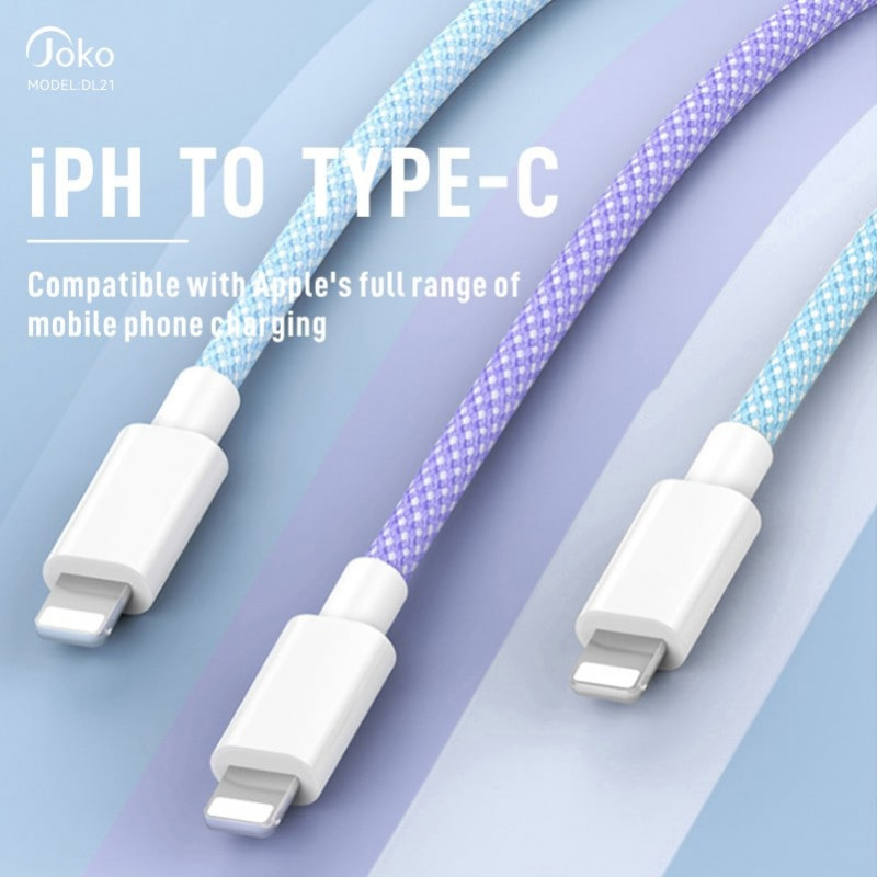 JOKO Fastcharging Cable iPhone Lightning PD 20W 27W DL-21