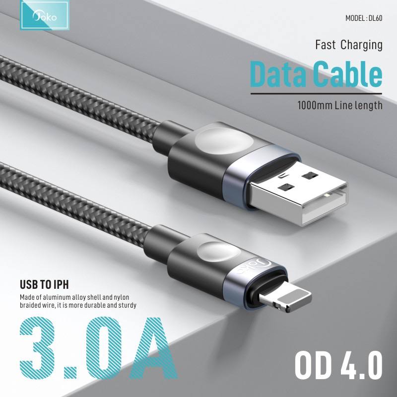 JOKO Charging Cable with Charging Power 3.0A Model: DL59 Micro DL60 iPhone DL61 Type-C