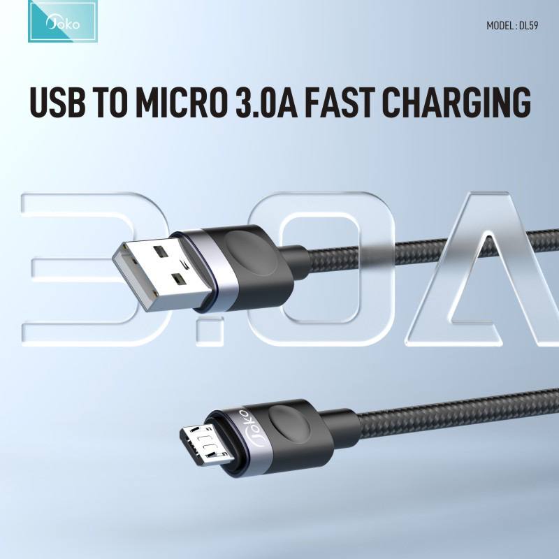 JOKO Charging Cable with Charging Power 3.0A Model: DL59 Micro DL60 iPhone DL61 Type-C