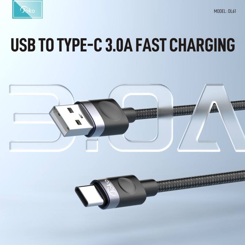 JOKO Charging Cable with Charging Power 3.0A Model: DL59 Micro DL60 iPhone DL61 Type-C