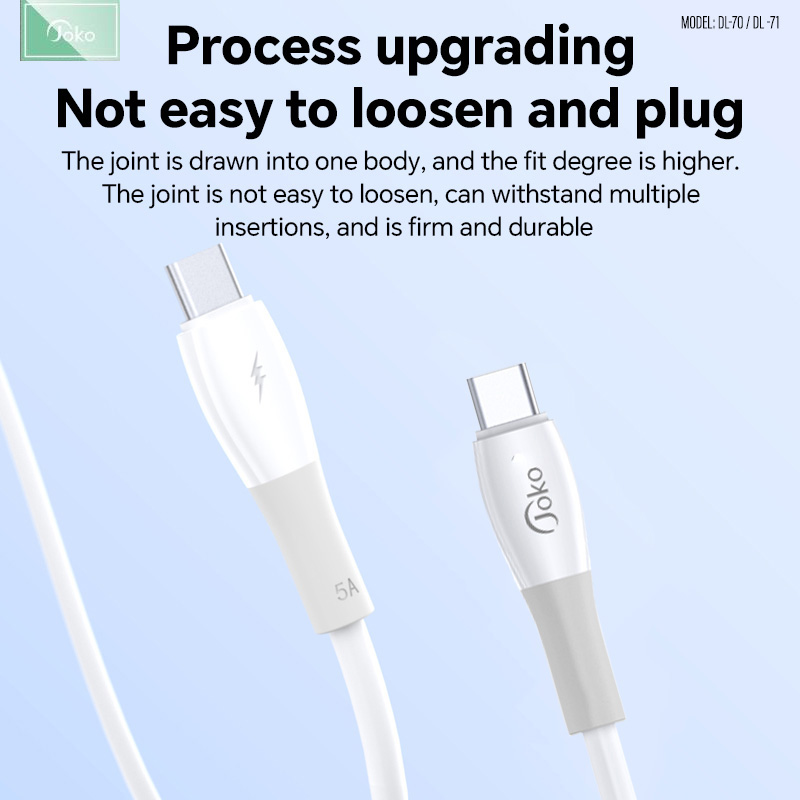 JOKO Data Cable Fast Charging Model DL70 iPhone DL71 Type