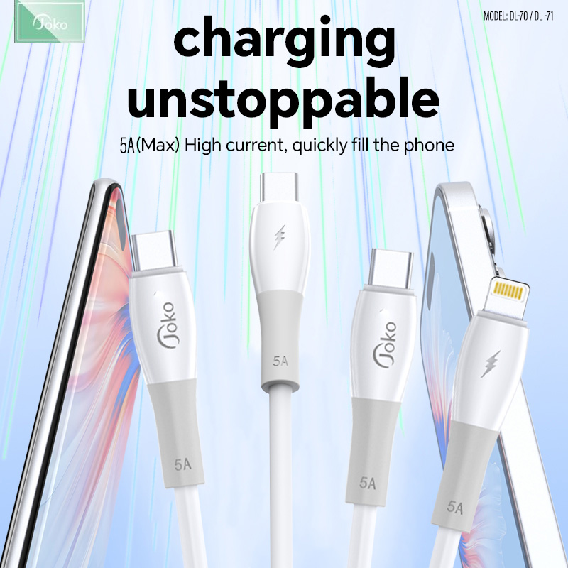 JOKO Data Cable Fast Charging Model DL70 iPhone DL71 Type