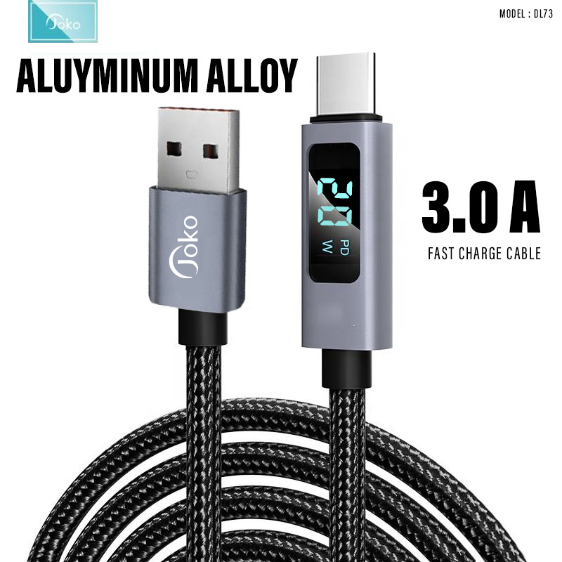 JOKO Charging Cable with Power Out Fast Charging Up to3A Model DL72 USB toIphone DL73 USB to TypeC