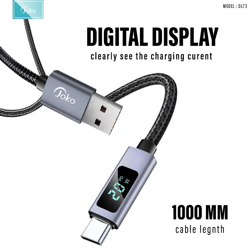 JOKO Charging Cable with Power Out Fast Charging Up to3A Model DL72 USB toIphone DL73 USB to TypeC