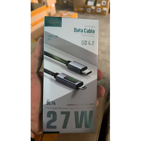 JOKO Charging Cable with Power Out Fast Charging Up to 5A Model DL74 Iphone DL75TypeC