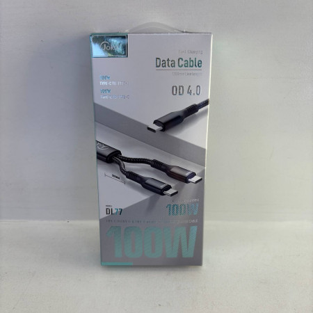 JOKO DL77 Charging Cable, Type-C to Type-C 2in1  Fast Charging 100W