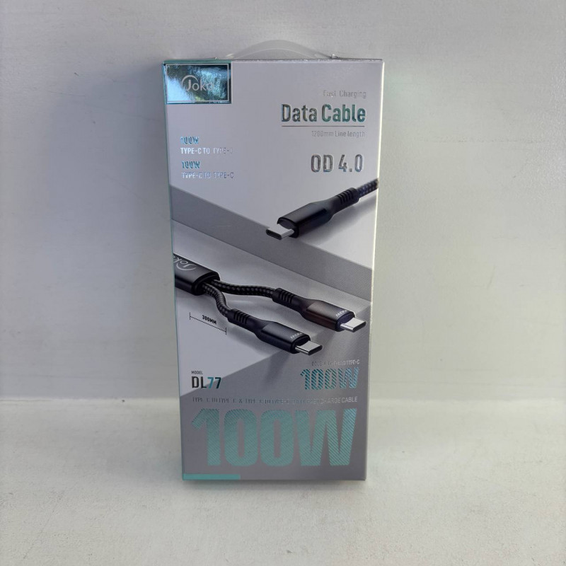 JOKO DL77 Charging Cable, Type-C to Type-C 2in1  Fast Charging 100W