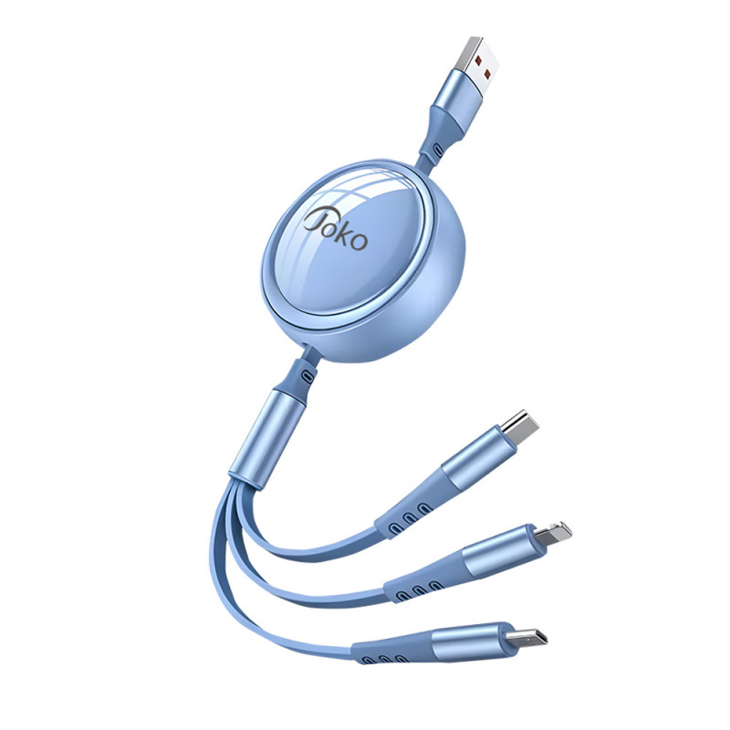 JOKO 3 in 1 Fast Charging Cable 1200mm 3A Model DL78
