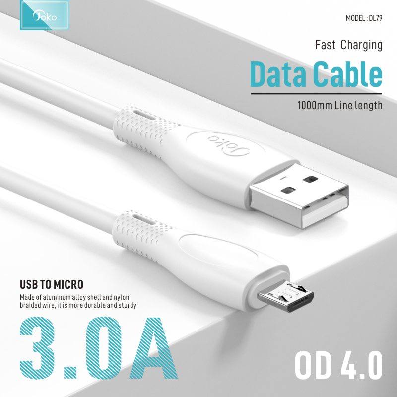 JOKO Cable Fast Charger 3A Model DL79 Micro DL80 iPhone DL81 Type-C 