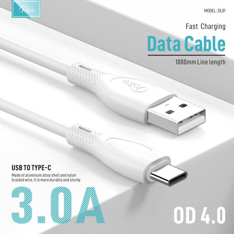 JOKO Cable Fast Charger 3A Model DL79 Micro DL80 iPhone DL81 Type-C 