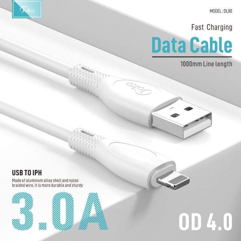 JOKO Cable Fast Charger 3A Model DL79 Micro DL80 iPhone DL81 Type-C 