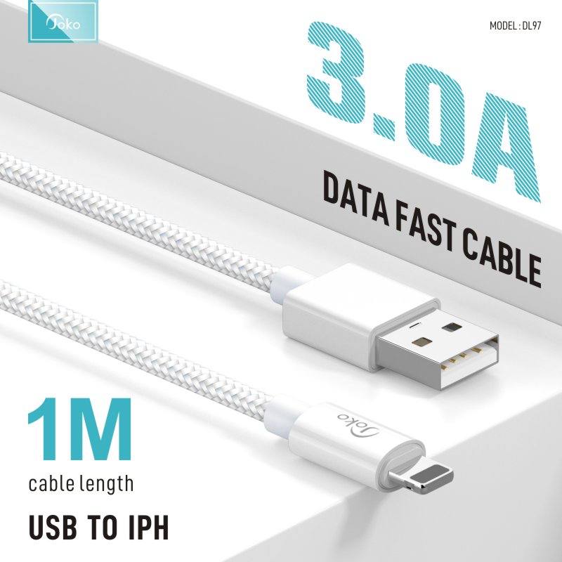 JOKO Charging Cable with Power Out Fast Charging Up to 3A Model DL97 Iphone DL98TypeC