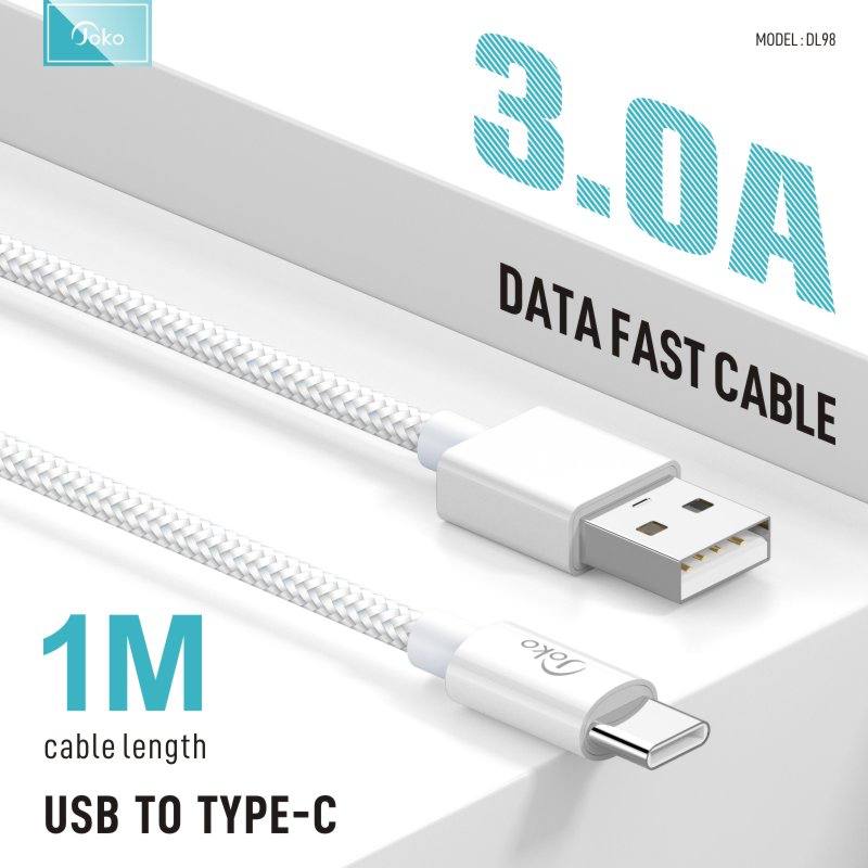 JOKO Charging Cable with Power Out Fast Charging Up to 3A Model DL97 Iphone DL98TypeC