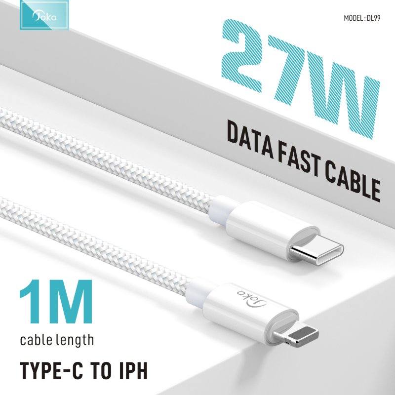 JOKO Charging Cable with Power Out Fast Charging Up to 5A Model DL99 Iphone DL100Type-C