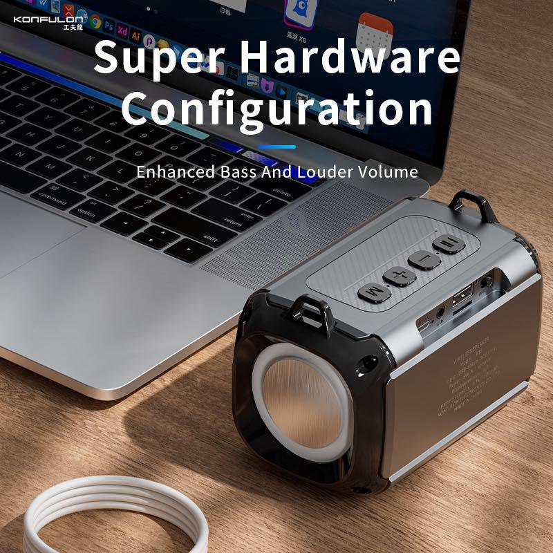 Konfulon Portable Wireless Speaker Low Power Consumption High Sound Quality F18