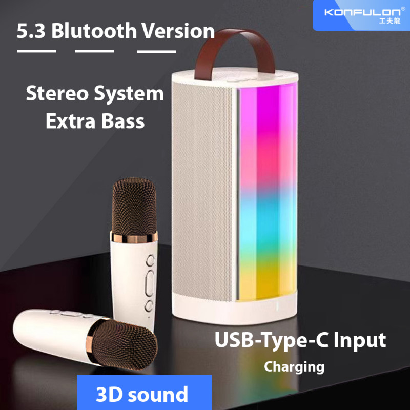 Konfulon Wireless Karaoke Microphone & Speaker F-22 