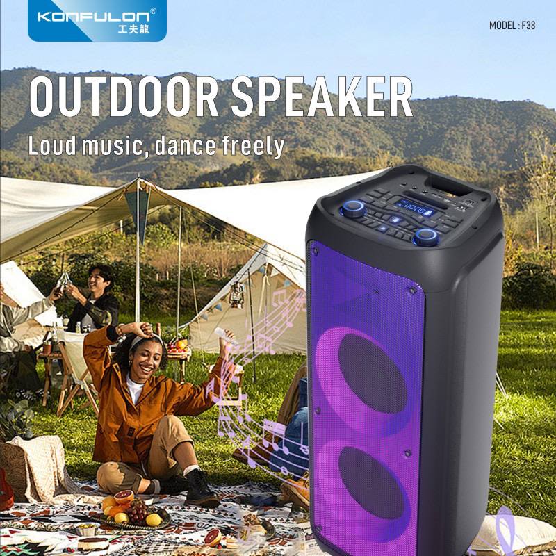 Konfulon បាស Speaker សេរីថ្មីមានទំហំបាស100Wម៉ូឌែល F38