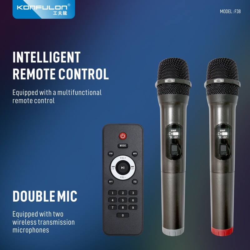 Konfulon បាស Speaker សេរីថ្មីមានទំហំបាស100Wម៉ូឌែល F38