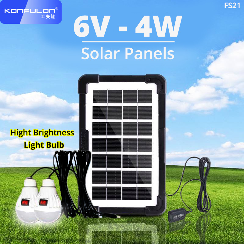 KONFULON 4 IN 1 Multi-Function Solar Fans Model FS21 6Fan