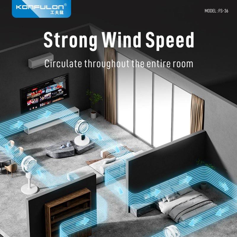 Konfulon Standing  shakeing fan model: FS36