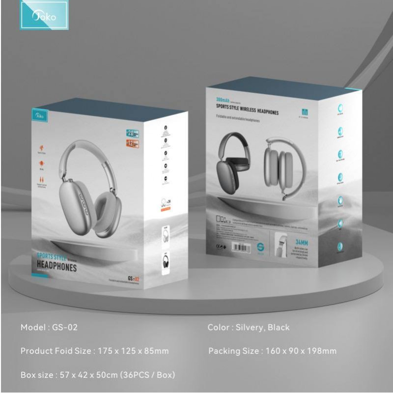 JOKO SPORT STYLE  Wireless HEADPHONE Mode GS02