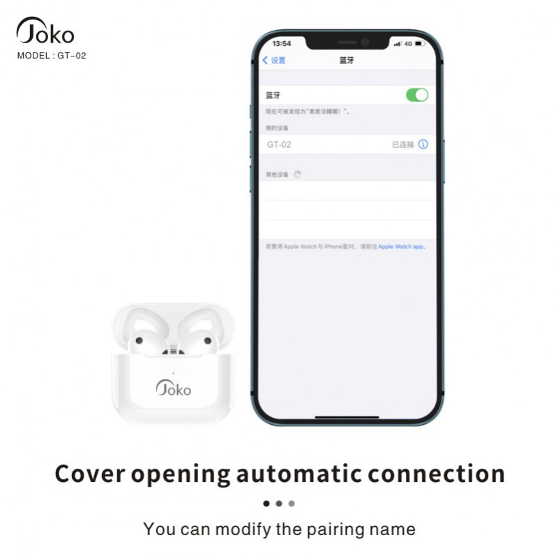 JOKO HIFI TWS Bluetooth earphone 5.0 GT-02