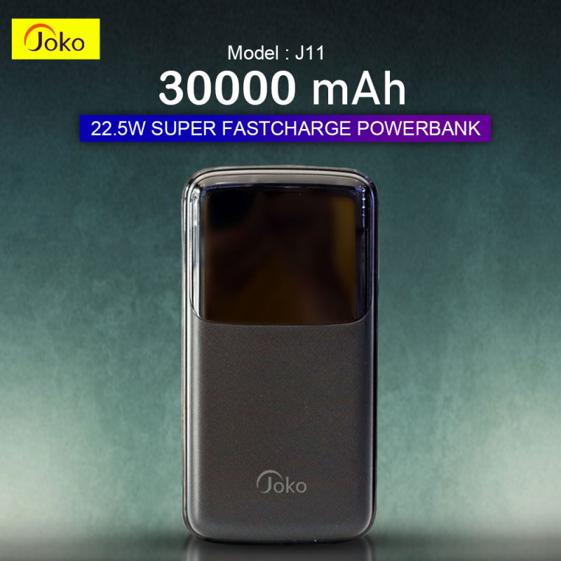 JOKO 充电宝大容量30000毫安3种输入快充22.5瓦 J-11
