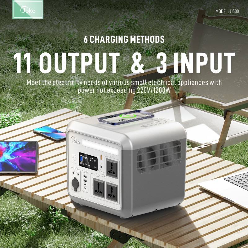 Joko UPS 1500W AC -DC USB-C 100W Power Supply 360000 mAh Model J1500