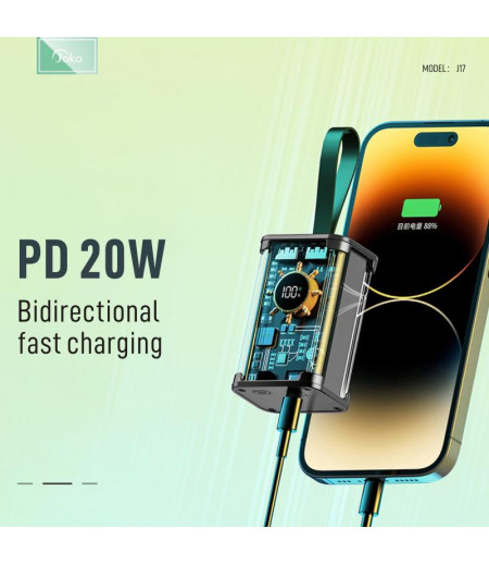 jOKO Fast Charger Mini Power Bank J-17 10000 mAh PD 20W