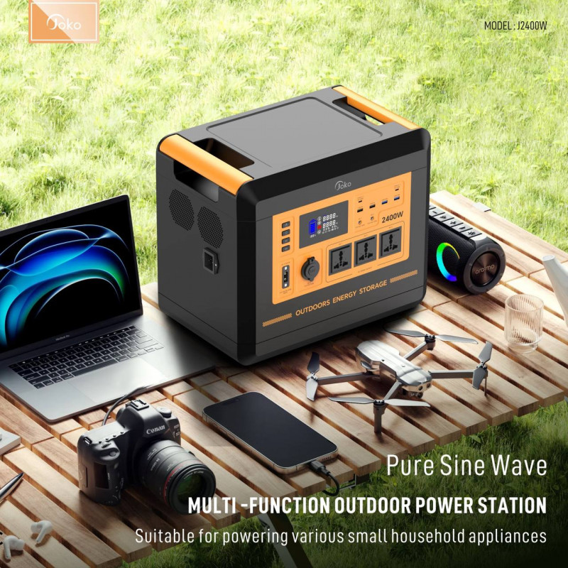 Joko UPS Power Station 2400W AC -DC USB-C 100W Power Supply 800000mAh Model J2400W