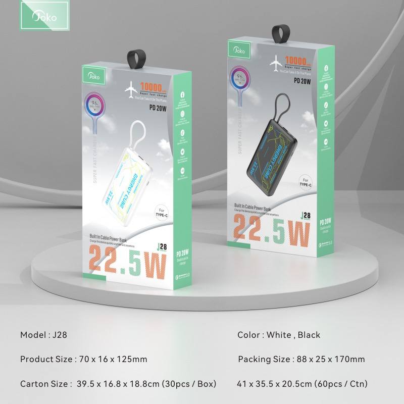 JOKO Power bank Fast charging 10000mAh Model J28