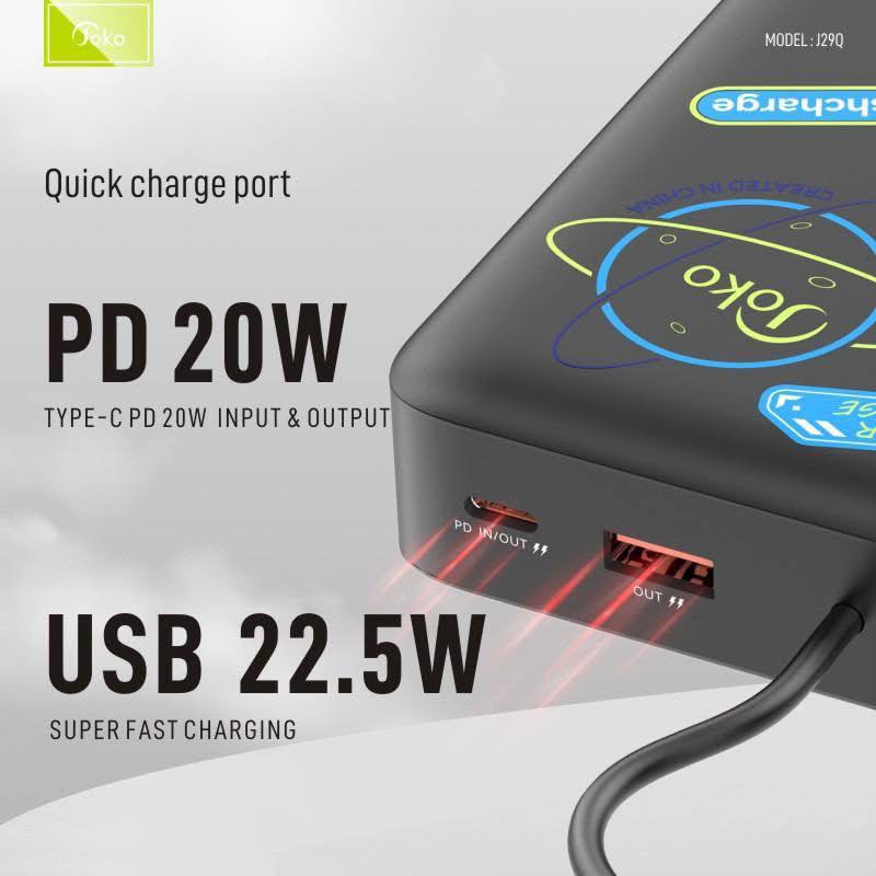 JOKO Power bank Fast charging 20000mAh Model J29Q