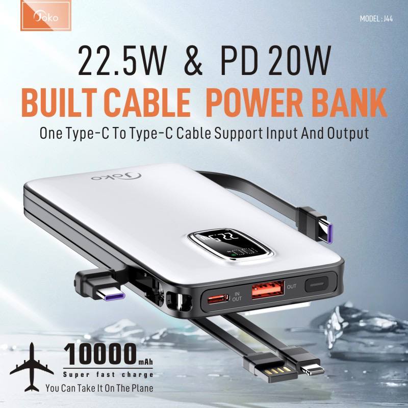 JOKO Power bank Fast charging 22.5W 10000mAh J44