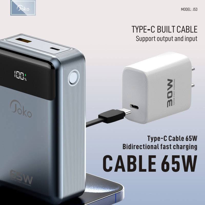 Joko Power bank 20000mAh Fast Charge 65W Model J53