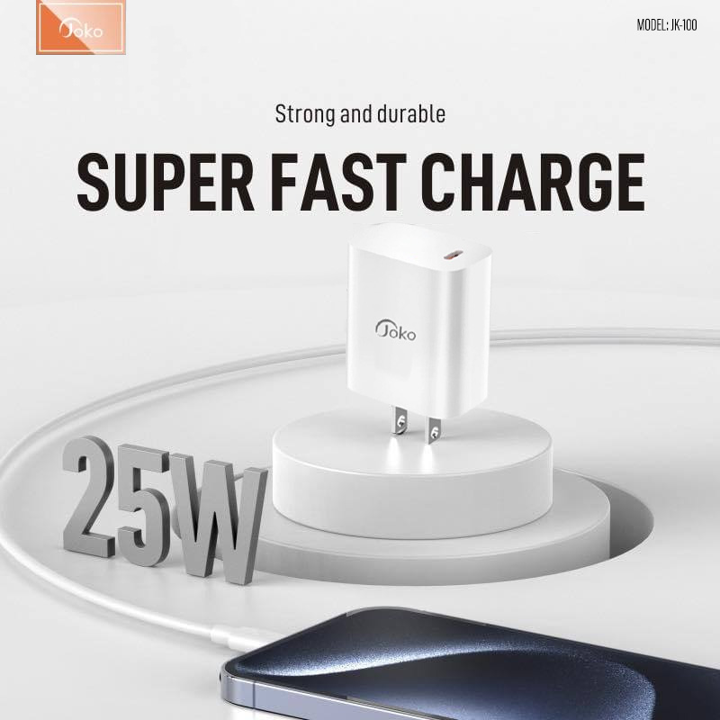 JOKO Set Fast Charge Adapter PD 25W Model: JK100