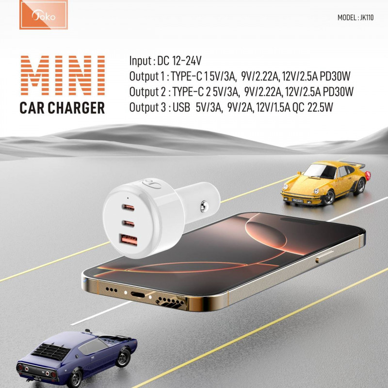 Joko Car Charger PD 30W Model JK110