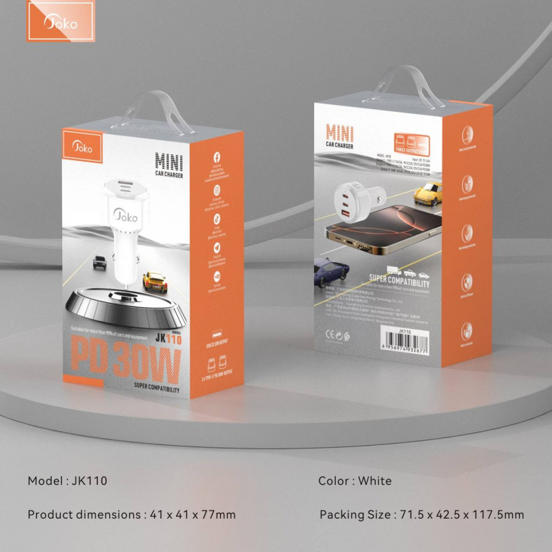 Joko Car Charger PD 30W Model JK110