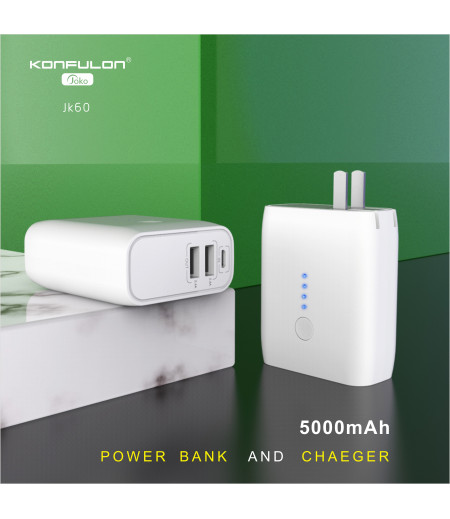JOKO Powerbank + charger adapter Model JK60 5000mAh