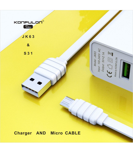 JOKO Adapter+Cable JK63 Micro 2.1A