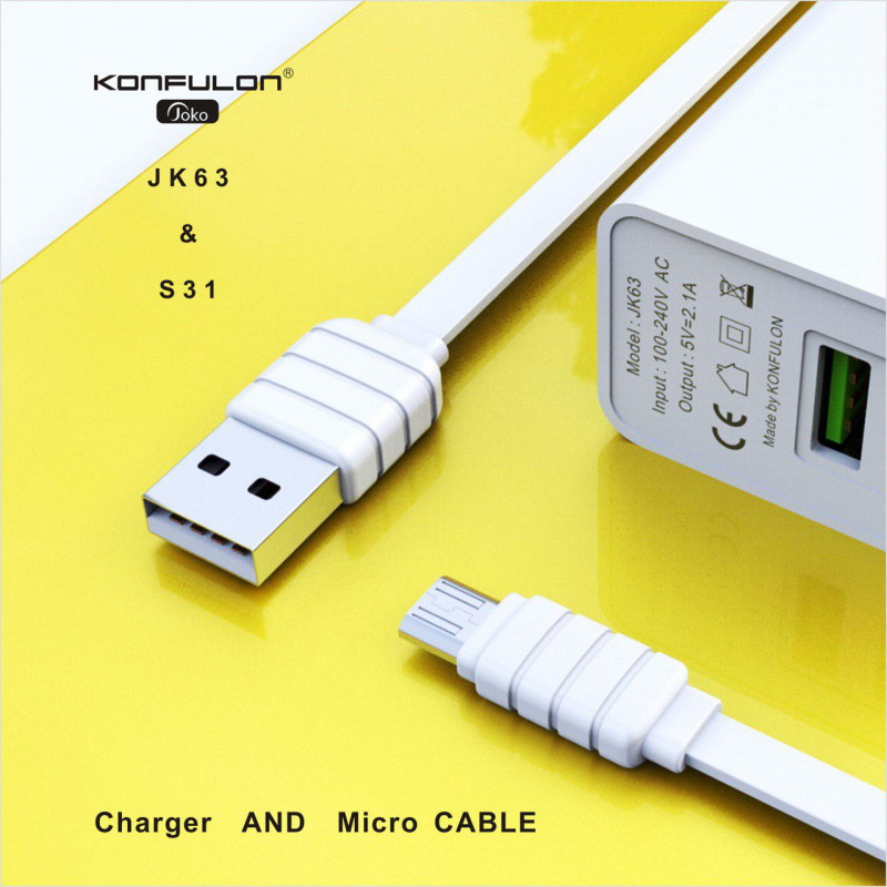 JOKO Adapter+Cable JK63 Micro 2.1A