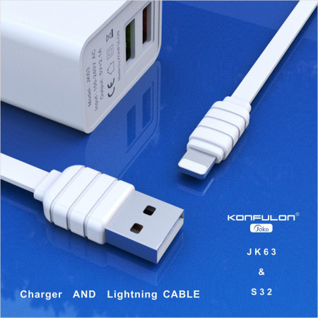 JOKO Adapter+Cable JK63 iPhone Lightning 2.1A 