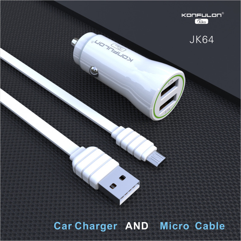 JOKO Car Charger+iPhone Cable JK64 Lightning 2.1A