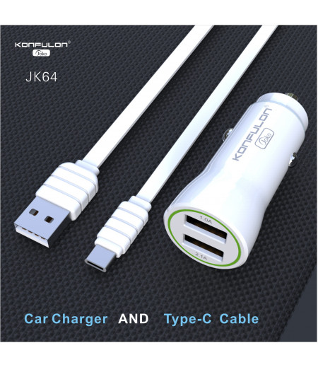 JOKO Car Charger+Cable JK64 Type-C 2.1A
