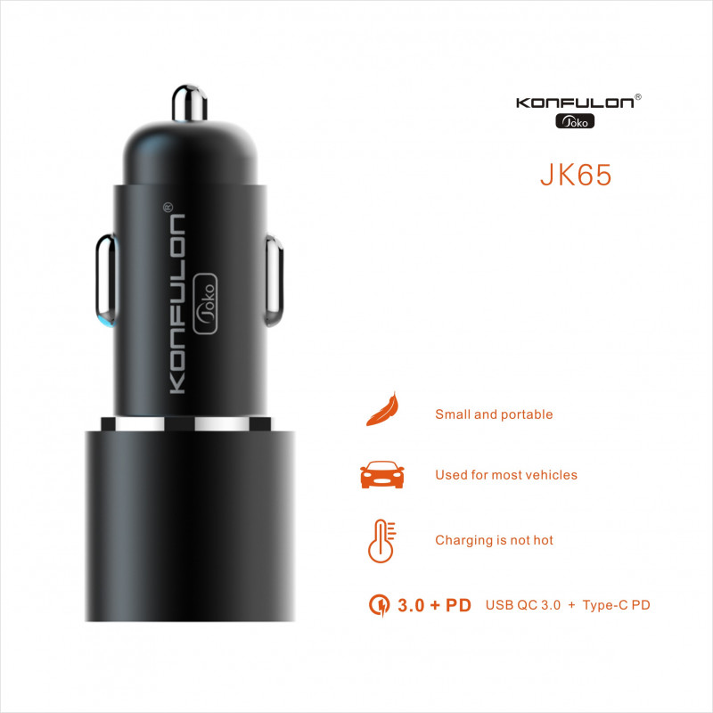 JOKO Car Charger JK65 QC 3.0 20W FastCharger 