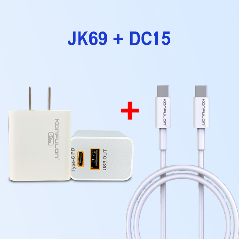 JOKO Fastcharge adapter+cable Type-c JK69+DC13 iphone JK69+DC15 Type-c