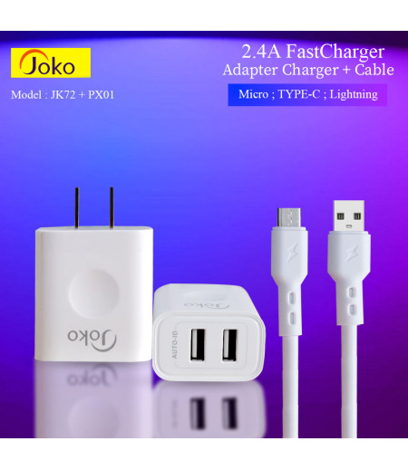 JOKO Adapter+Cable  JK-72 Micro 2.4A