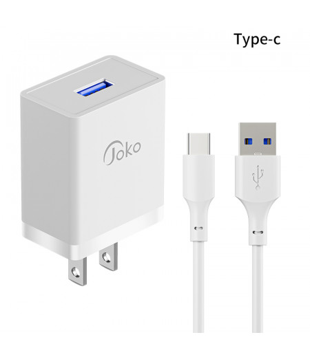 JOKO Adapter Charger + Cable Fast Charger 2.4A TYPE-C  JK77