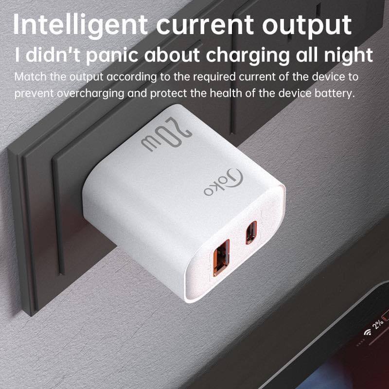 Joko Mini Adapter Fast Charger USB PD 20W Model JK-80