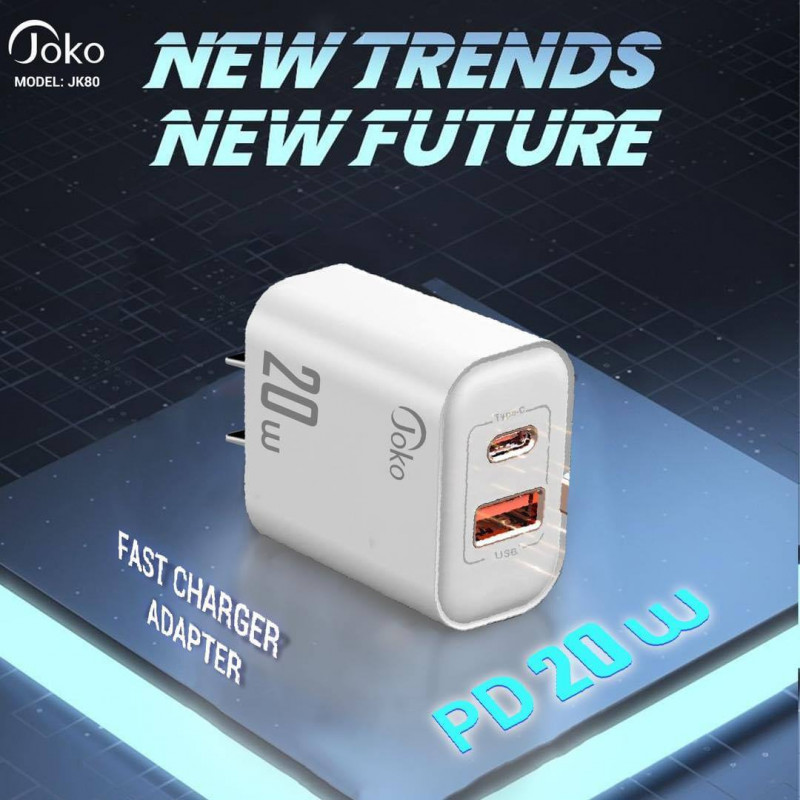 Joko Mini Adapter Fast Charger USB PD 20W Model JK-80
