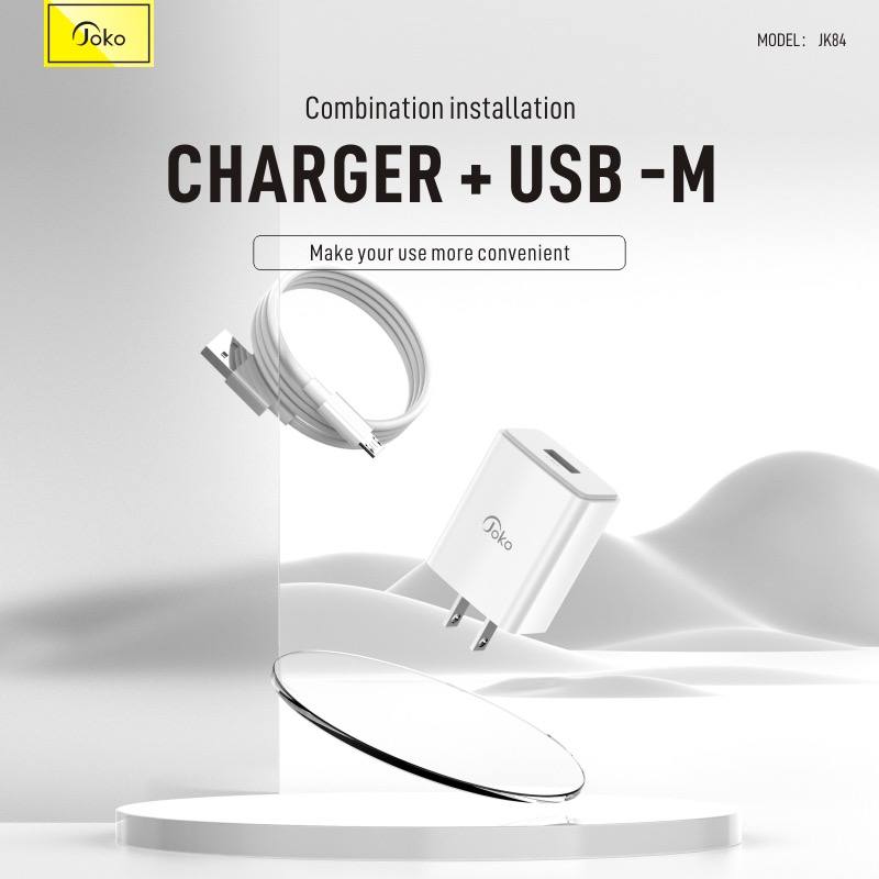 JOKO Mini Fast Charger Adapter + Cable Model: JK84